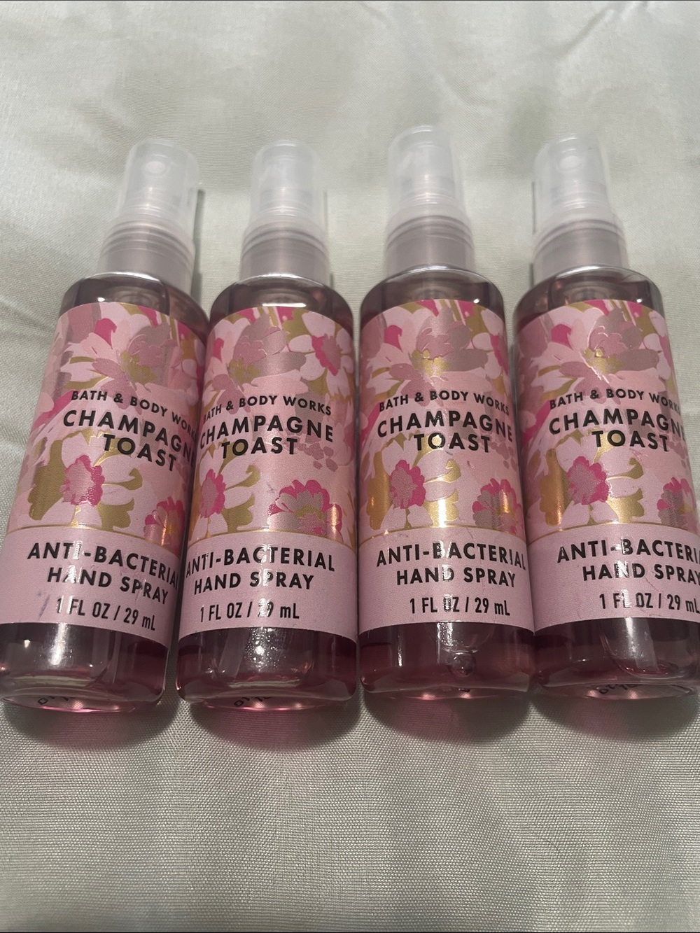 Bath & Body Works 4X Champagne Toast Anti-Bacterial Hand Spray